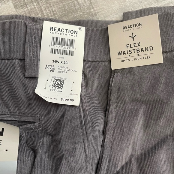 Kenneth Cole Reaction Flex Waistband Corduroy Pants - Picture 2 of 7